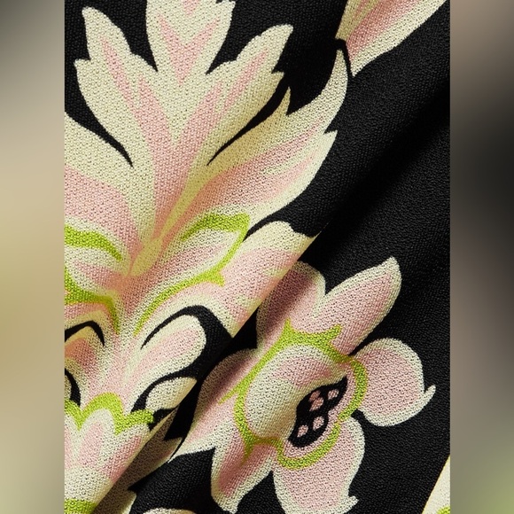 ETRO Crepe De Chine Maxi Halterneck Floral Paisley Dress Size IT44 US8 NWT - Picture 5 of 11